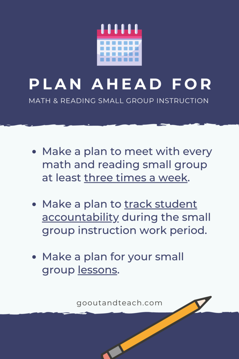 3 Ways To Prepare For Effective Small Group Instruction - The Golden ...